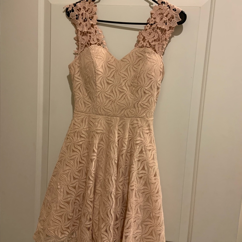 Pink lace dress! Jodi kristopher brand